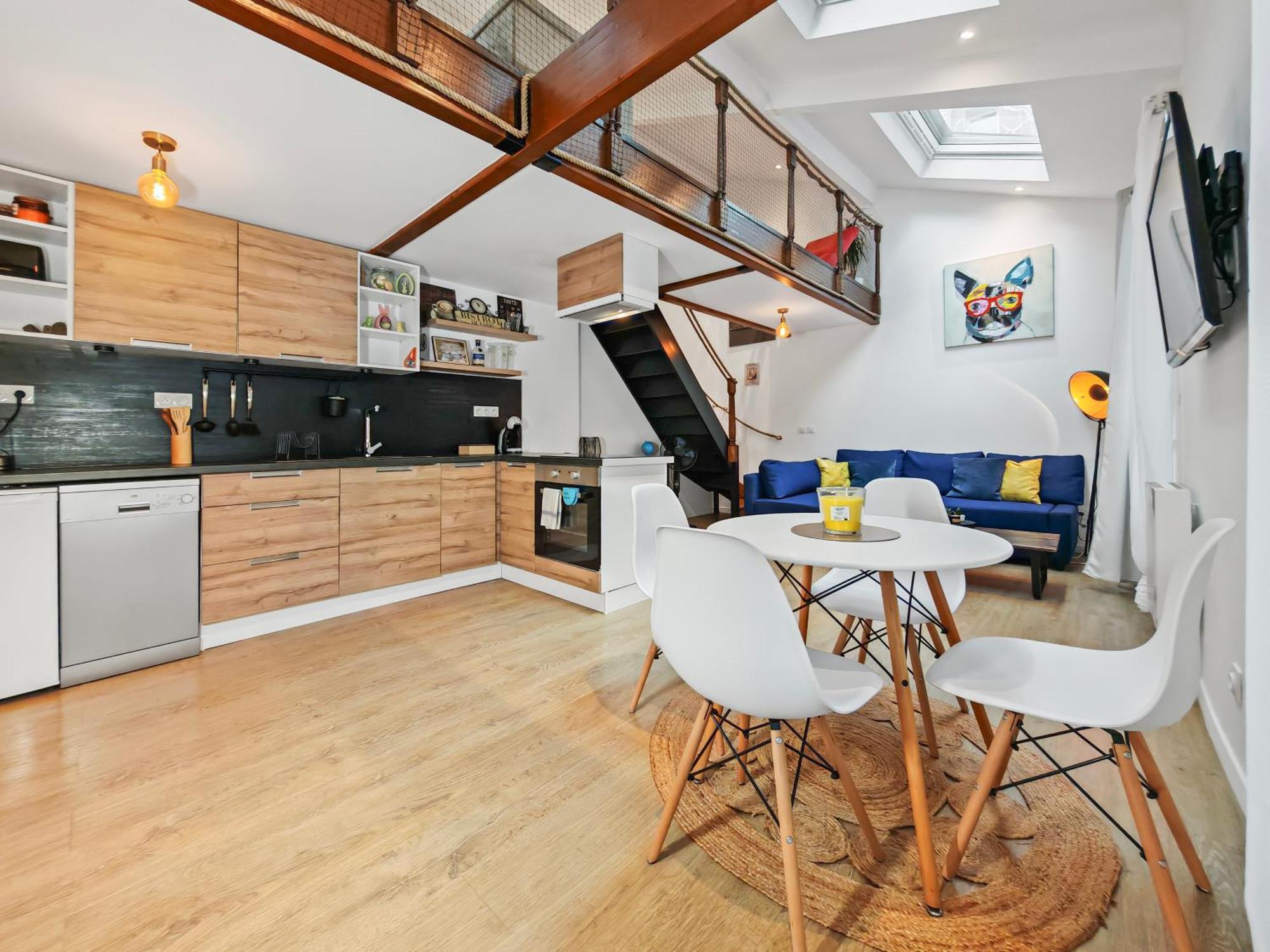 Loft Duplex A 2 Min De Paris - Parking Gratuit Appartement Le Pré-Saint-Gervais Buitenkant foto